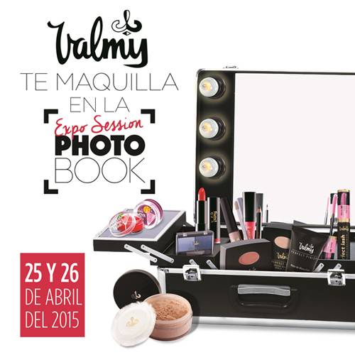 Los días 25 y 26 de abril se realizará la séptima edición de la Expo Session Photo Book y Valmy estará ahí brindando lo mejor de su marca con un equipo de maquilladores