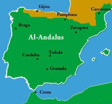 Mapa de Al-Ándalus
