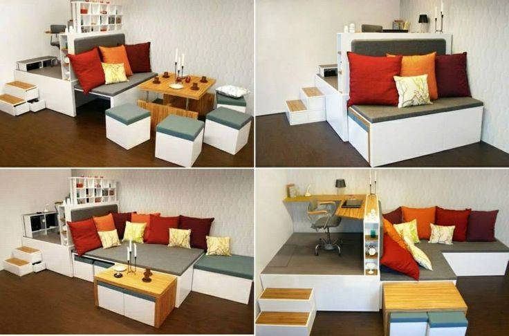 Los muebles multiuso sirven para las áreas pequeñas