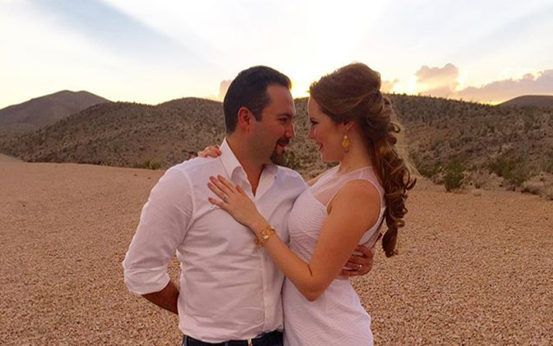 La locutora ya había contraído matrimonio civil en Las Vegas, EEUU