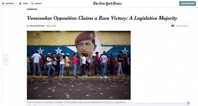 The New York Times, Sección Internacionales, este 7D