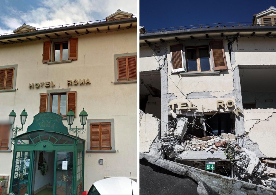 Hotel Roma de Amatrece queda en ruinas tras el terremoto