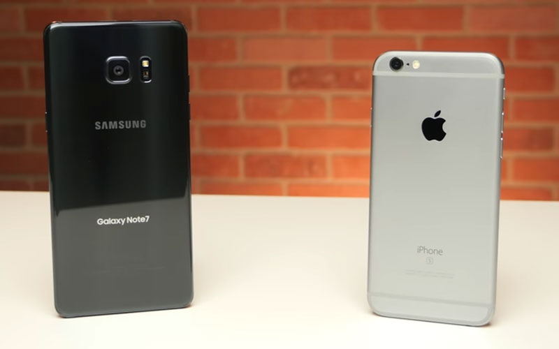Samsung Galaxy Note 7 vs.iPhone 6s: Comparativa de velocidad
