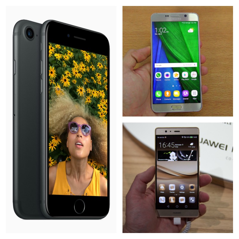 iPhone 7 Plus vs Samsung Galaxy Note 7 vs. LG V20 vs. Huawei P9 Plus