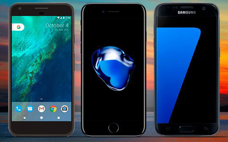 Google Pixel vs. Samsung Galaxy Note 7 vs. iPhone 7 Plus