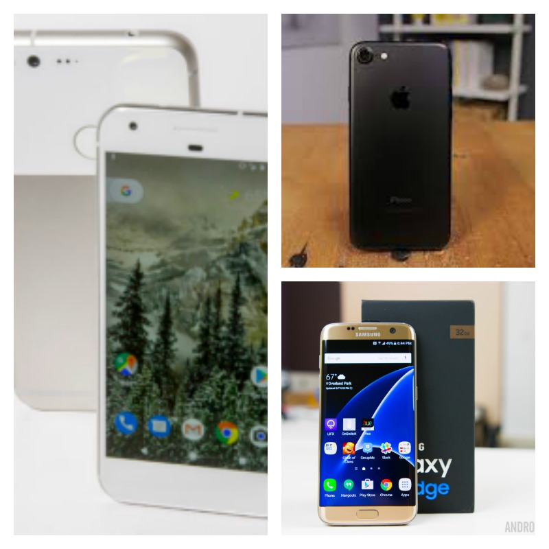 Google Pixel vs iPhone 7 vs Samsung Galaxy S7 Edge