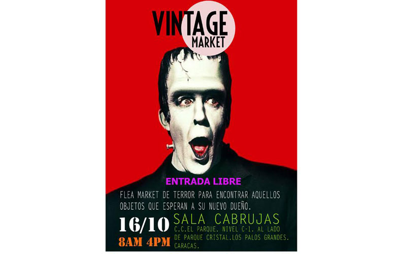El Vintage Market vestirá de Halloween la terraza de la Sala Cabrujas