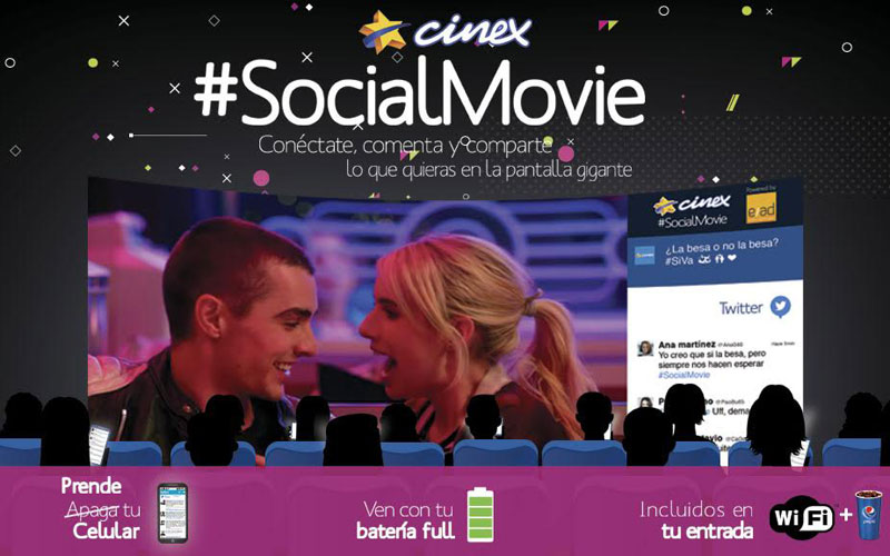 Cinex transforma la experiencia del cine con “Social Movie”