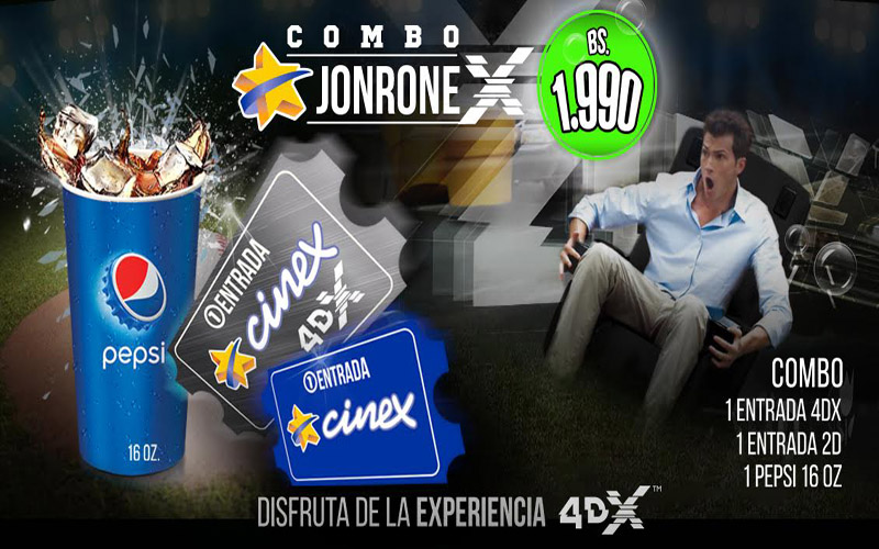 Cinex recibe la temporada de Béisbol con su Combo “Jonronex”