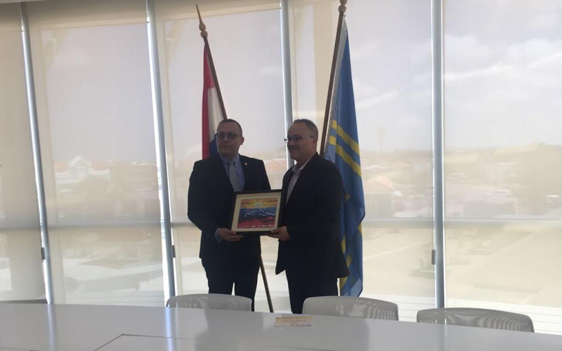 Luis Herrera se reunió con Ministro de Turismo y Transporte de Aruba