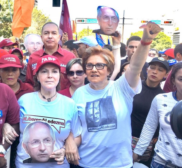 Marcha del 18 de febrero a tres años del encarcelamento de Leopoldo López y a dos de Antonio Ledezma 