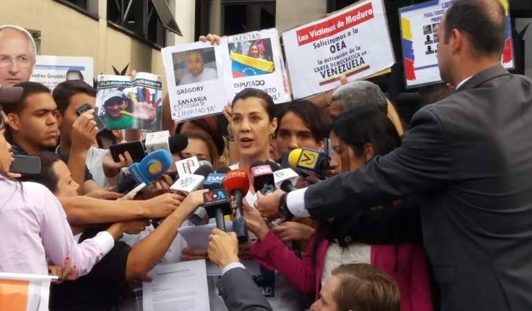 Familiares de presos políticos acuden a la OEA para respaldar la Carta Democrática