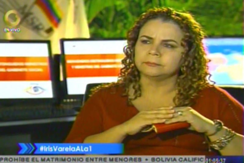 Varela manifestó que durante los 5 años y medios desde que se creó el ministerio se ha visto notoriamente una fortaleza constitucional, debido a su "política revolucionaria"/ Foto: Globovisión