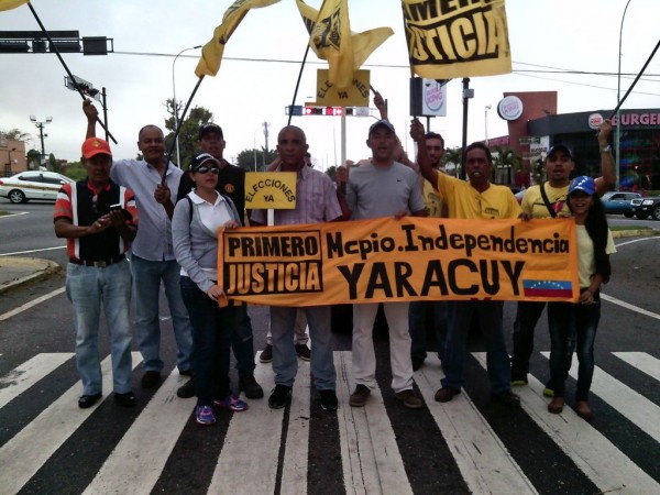 Protesta en el estado Yaracuy