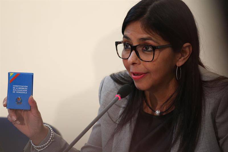 Rodríguez respondió así al Ministro de Perú, Ricardo Luna, que en su intervención consideró necesario que se suspenda la iniciativa de la Asamblea Constituyente en Venezuela/ Foto: EFE
