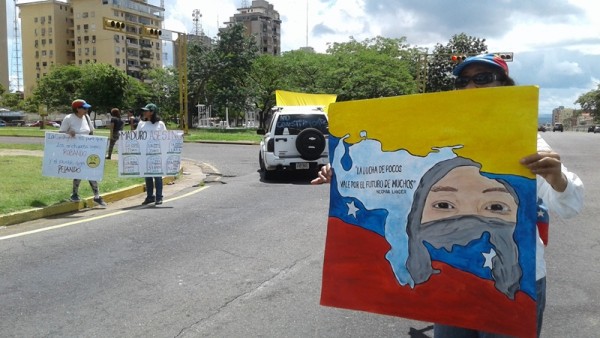 Guayaneses se mantienen en las calles contra el gobierno/Foto: Corresponsalía