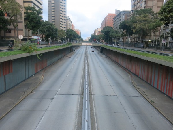 Avenida Libertador en la tarde de este Jueves/Foto: Jesús Abreu