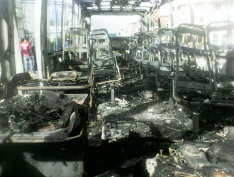 Esta semana han sido incendiados dos unidades en la región andina, el anterior en Táchira / Foto: Jesús Quintero Quiroz