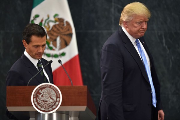 Rueda de prensa de Enrique Peña Nieto y Donald Trump en Ciudad de México/ Foto: AFP