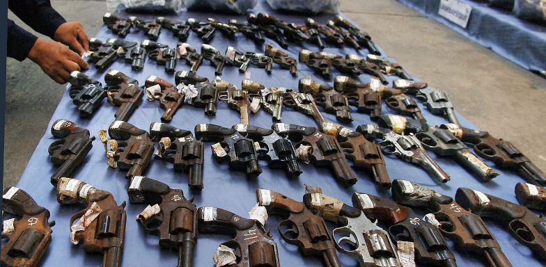Ministerio Público coordinó la inutilización de 187 armas de fuego