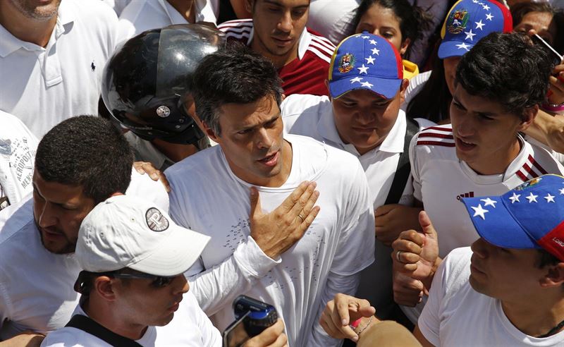 El líder opositor Leopoldo López, cumple este domingo 18 de febrero 4 años de "injusto" encarcelamiento luchando por la salida de la dictadura del régimen del presidente Nicolás Maduro/ Foto: Archivo