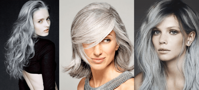 Modelos y actrices ponen de moda el cabello gris