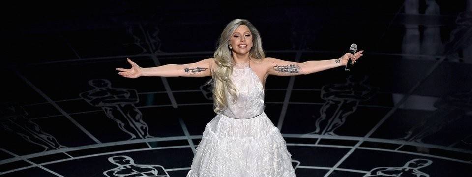 Lady Gaga durante el homenaje a "The Sound Of Music", en los Oscar