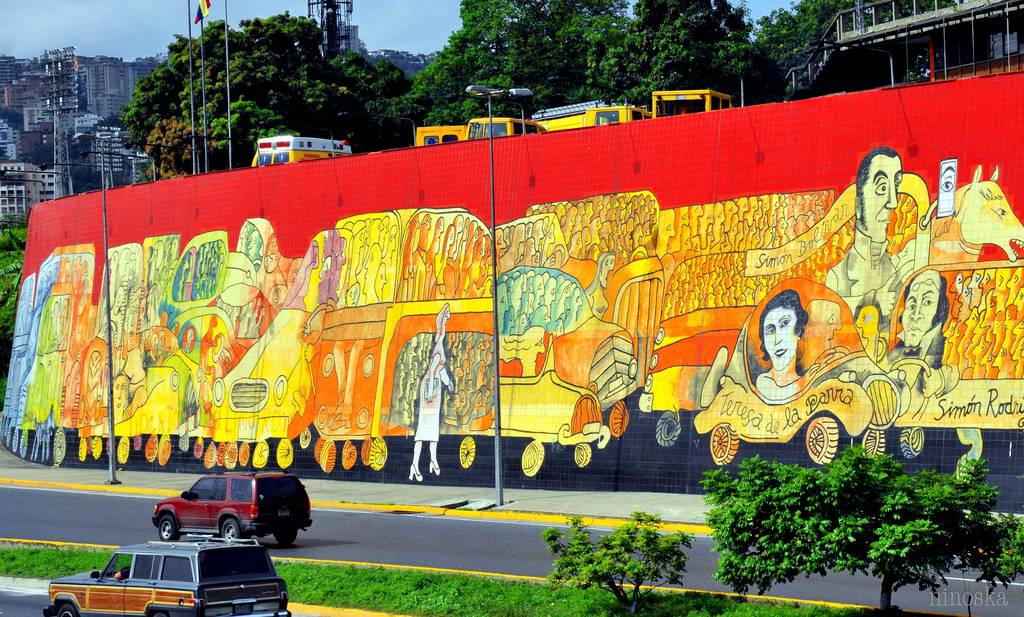 Mural de Zapata: Conductores de Venezuela