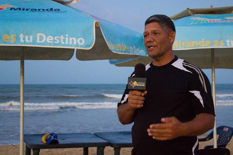 Carlos Uriepero, prestador de servicios en Playa Grande