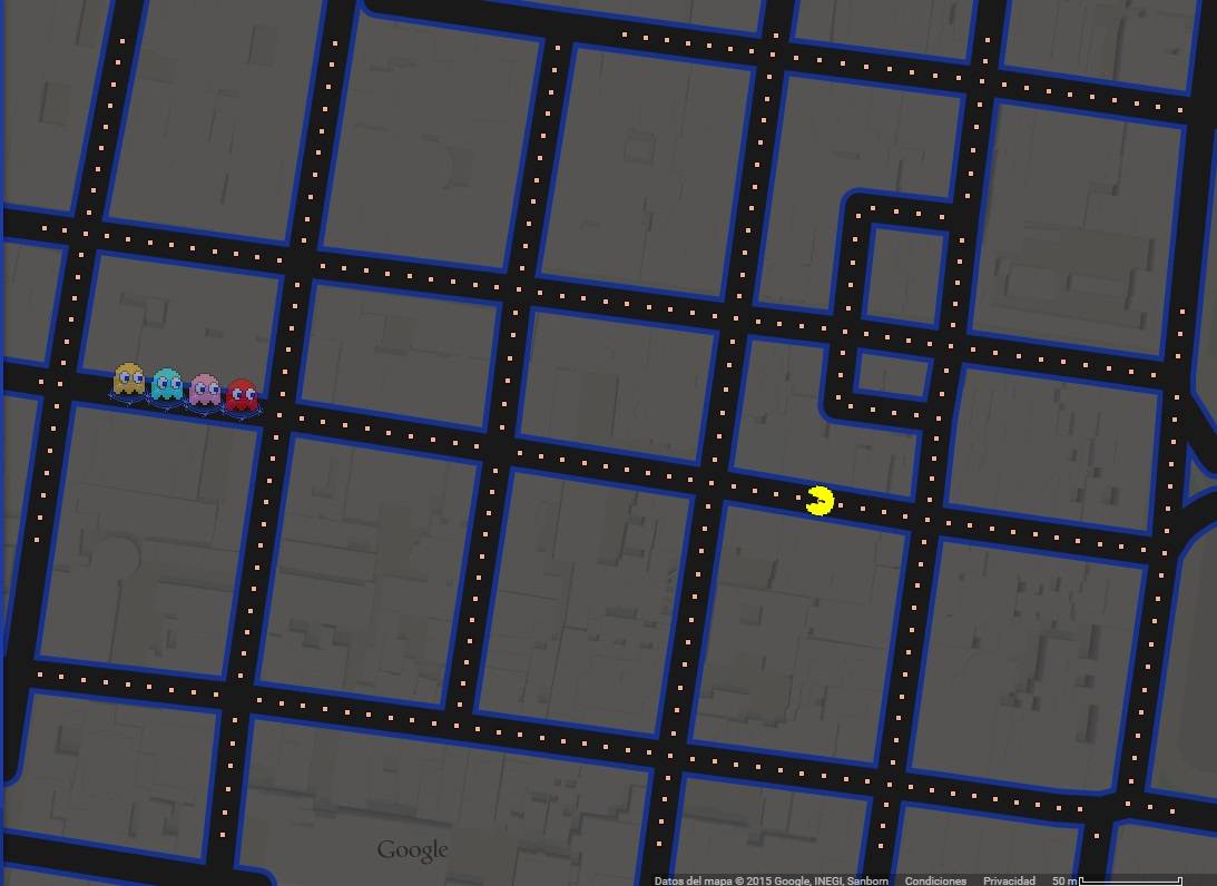 Google Maps se convierte en escenario de Pac-Man