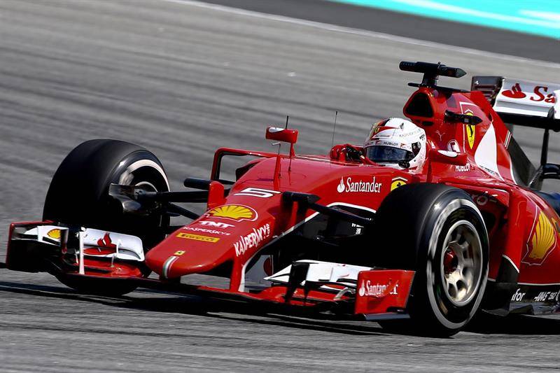 Sebastian Vettel logró la victoria para Ferrari en el Gran Premio de Malasia