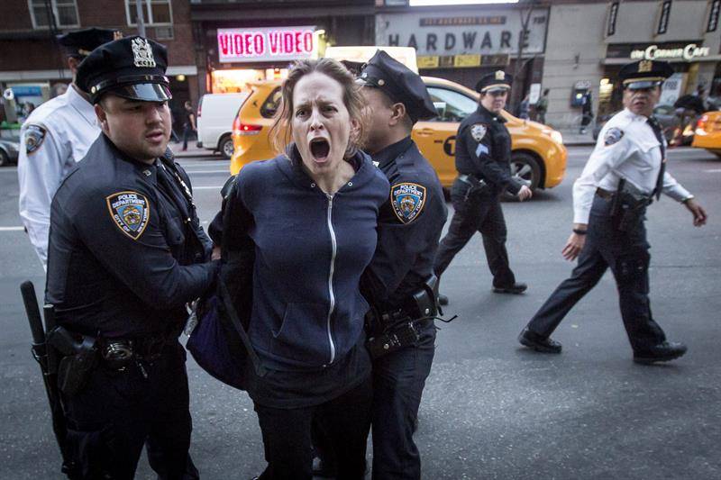 Protestan en Nueva York
