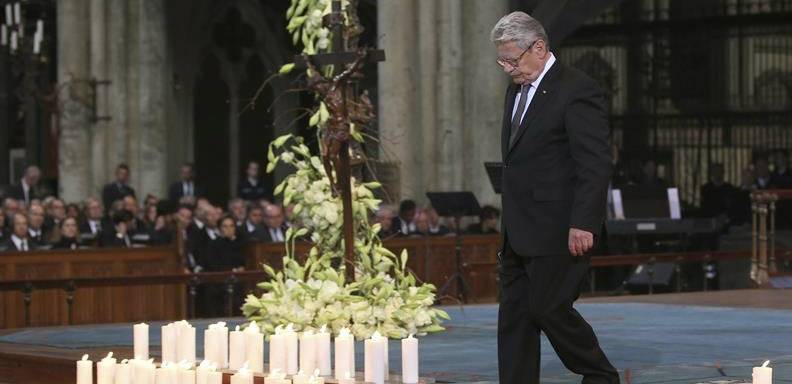 Presidente alemán en funeral, Germanwings