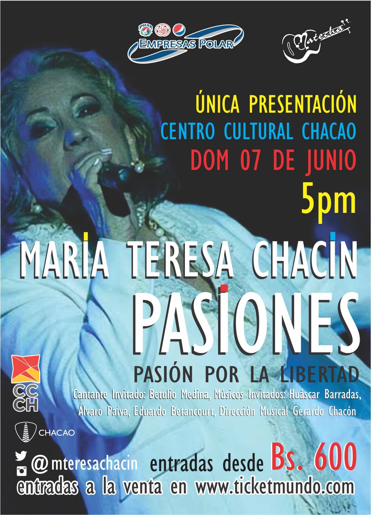 cantante venezolana, María Teresa Chacín