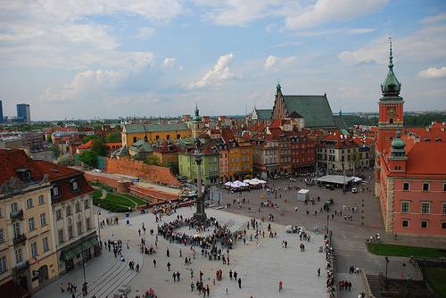 Vista de Varsovia, en Polonia