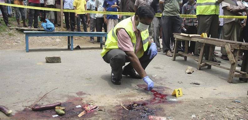 Ananada Bijoy Das fue asesinado en Sylhet, Bangladesh