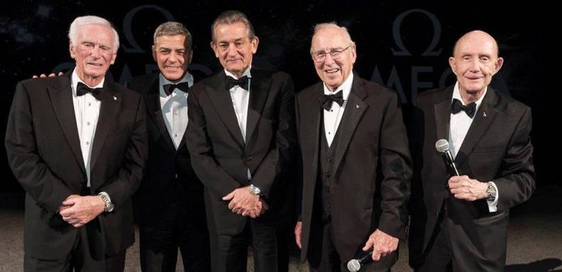 George Clooney y una serie de astronautas legendarios se reunieron para un evento verdaderamente estelar, celebrar la dedicación de OMEGA a los viajes espaciales y su historia como el primer reloj usado en la Luna