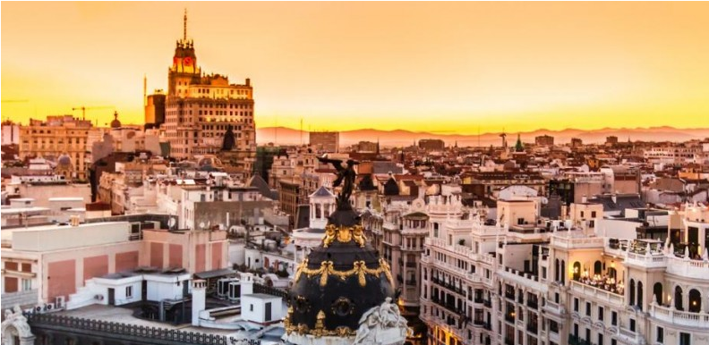 Vista de Madrid, capital de España