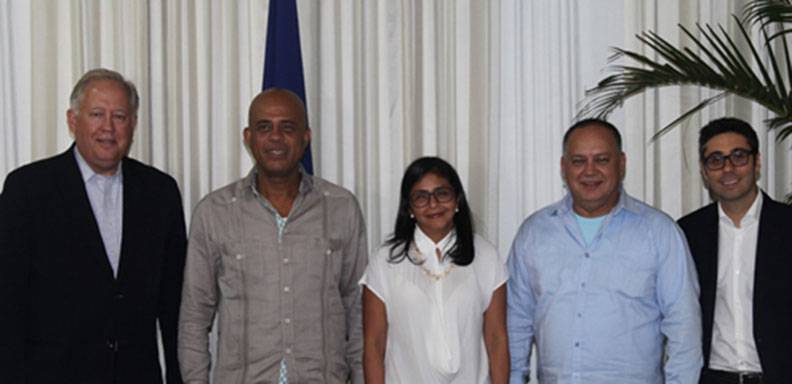 Diosdado y Shannon se reunieron en Haití