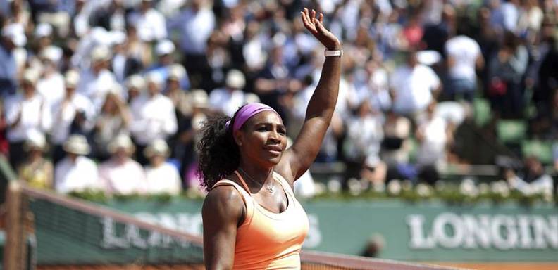 Serena Williams avanzó a semifinales de Roland Garros