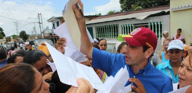 Capriles pidió votar masivamente el 6 de diciembre