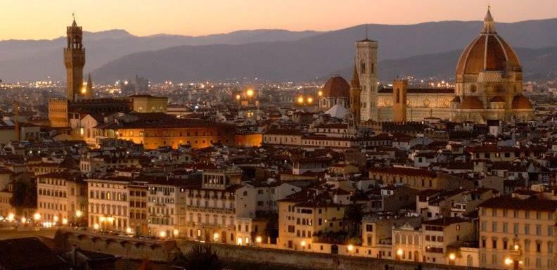 Vista de Florencia, la ciudad más hermosa de la Toscana