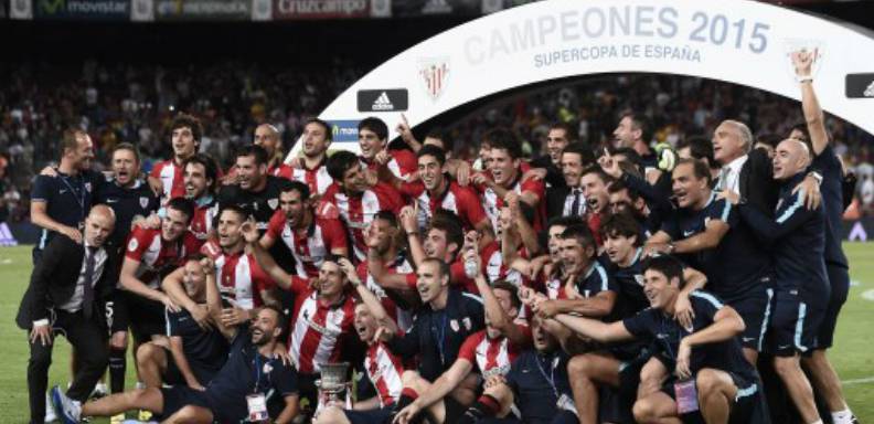El Athletic Club conquistó la segunda Supercopa de España de su historia al hacer valer en el Camp Nou el 4-0 de la ida, ante el Barcelona (1-1)