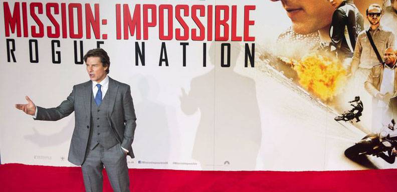 La nueva película de Tom Cruise, Mission: Impossible, lidera listas en EEUU