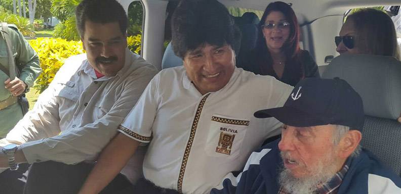 Maduro y Castro sorprendieron a Evo Morales en La Habana