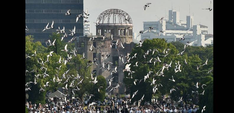 El mundo conmemora los 70 años del primer bombardeo atómico a Hiroshima/ Foto: AFP