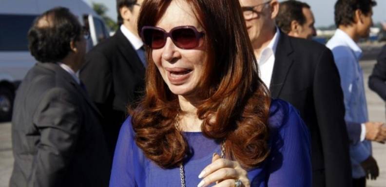 Cristina Fernández llegó a Cuba para acudir a la misa del Papa