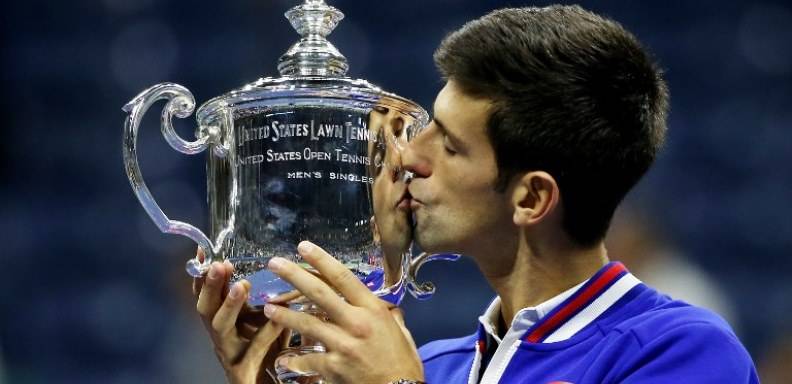 Novak Djokovic vence a Roger Federer en el final del US Open/ Foto: AFP