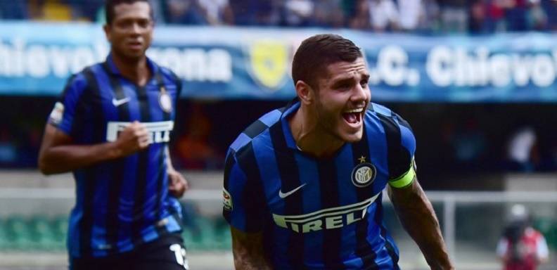 El Inter de Milán ganó este domingo por 1 a 0 en el campo del Chievo con gol del argentino Mauro Icardi, mientras que la Juventus venció 2-0 en Génova