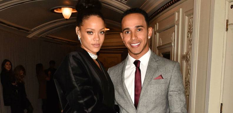 Rihanna le pone un alto a Lewis Hamilton